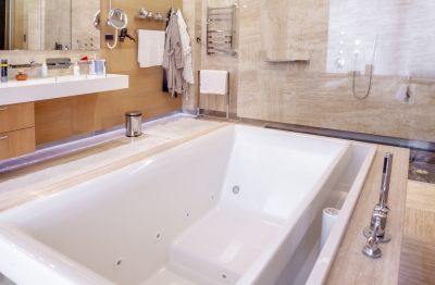 Luxury Tub with Fixtures