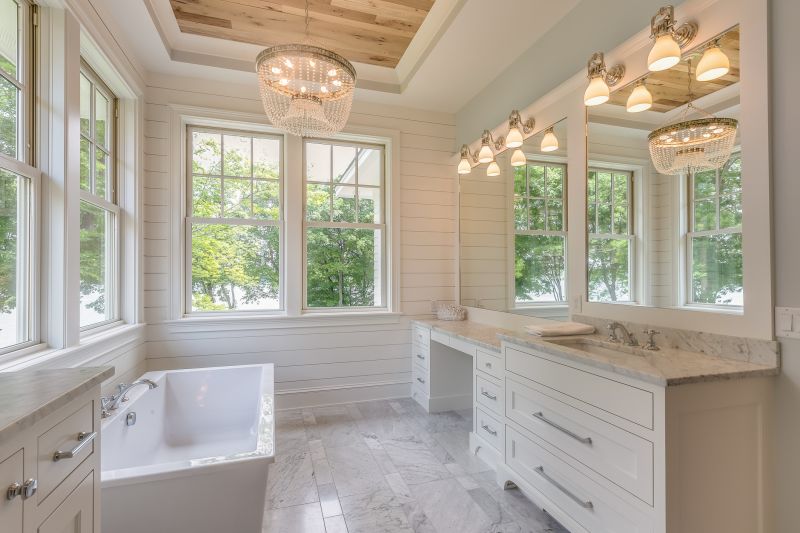 Neutral Bathroom with Large Window